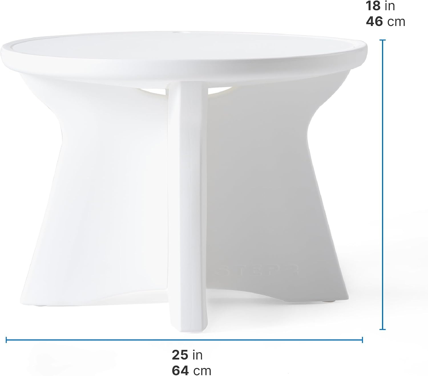 Step2 Vero in-Pool Shade Table, Cooler Side Table with 9-Gallon Basin, Umbrella Hole, for 15-inch Water Ledge, White(Accent Table)