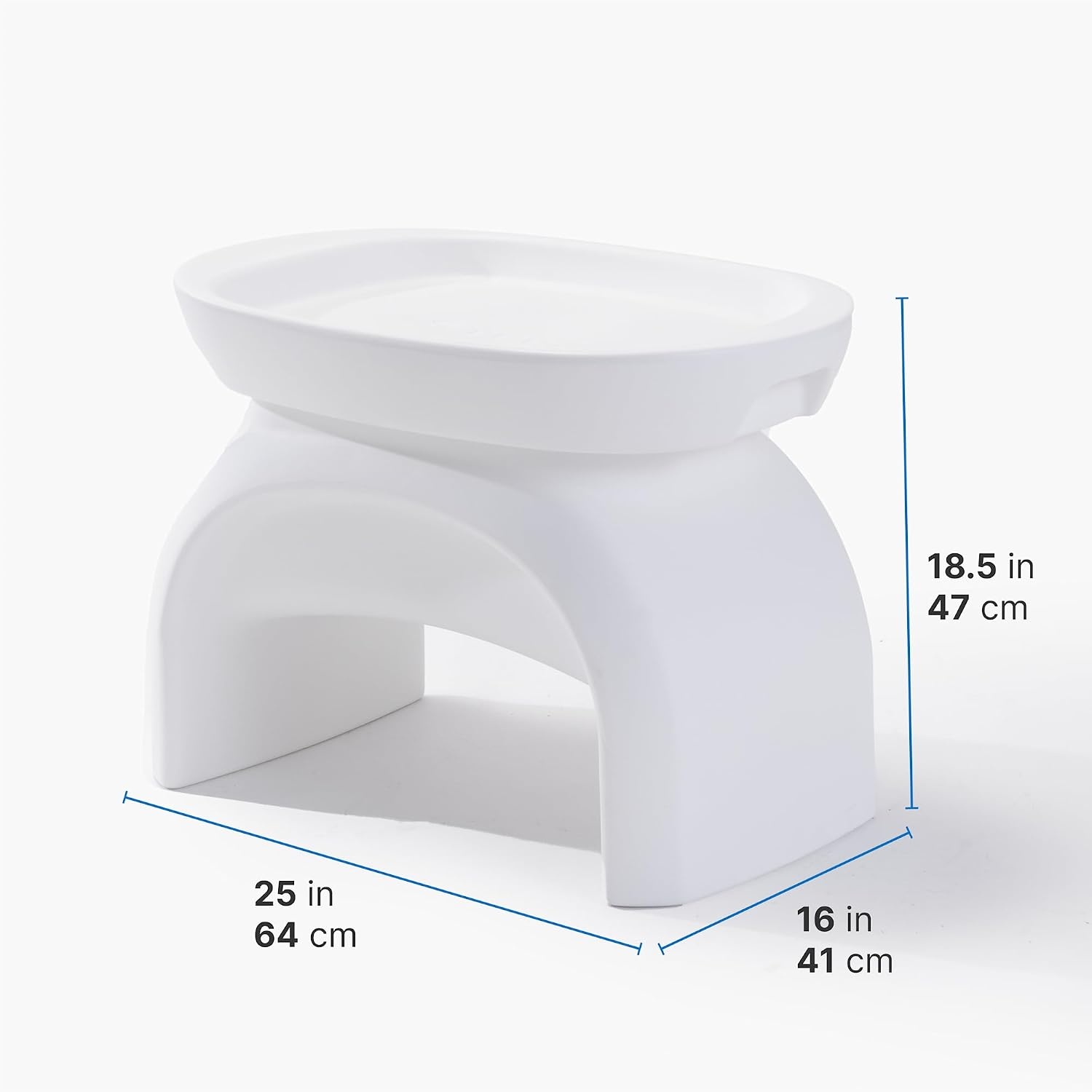 Step2 Vero in-Pool Shade Table, Cooler Side Table with 9-Gallon Basin, Umbrella Hole, for 15-inch Water Ledge, White(Side Table)