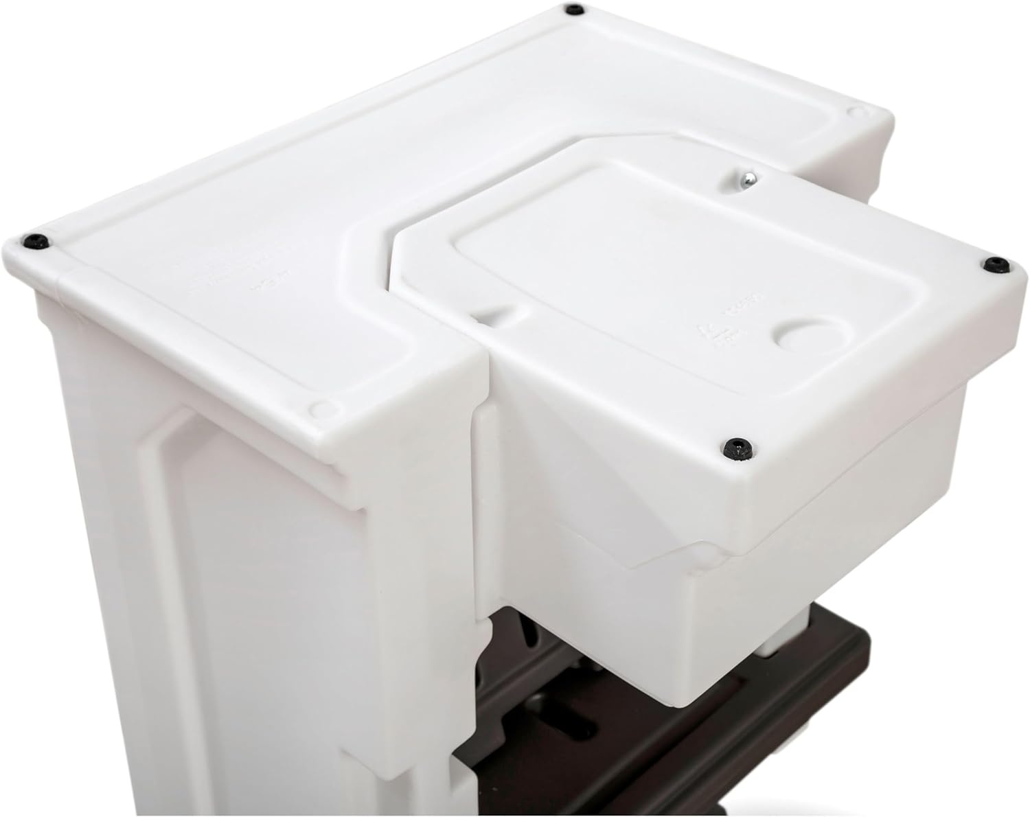 Step2 Mobile Helper, Toddler Step Stool & Tower Stand, Adjustable Height & Built-in Storage, Non-Slip Feet, Includes Safety Bar, Easy Wipe Down, for Kids 1.5+ Years Old