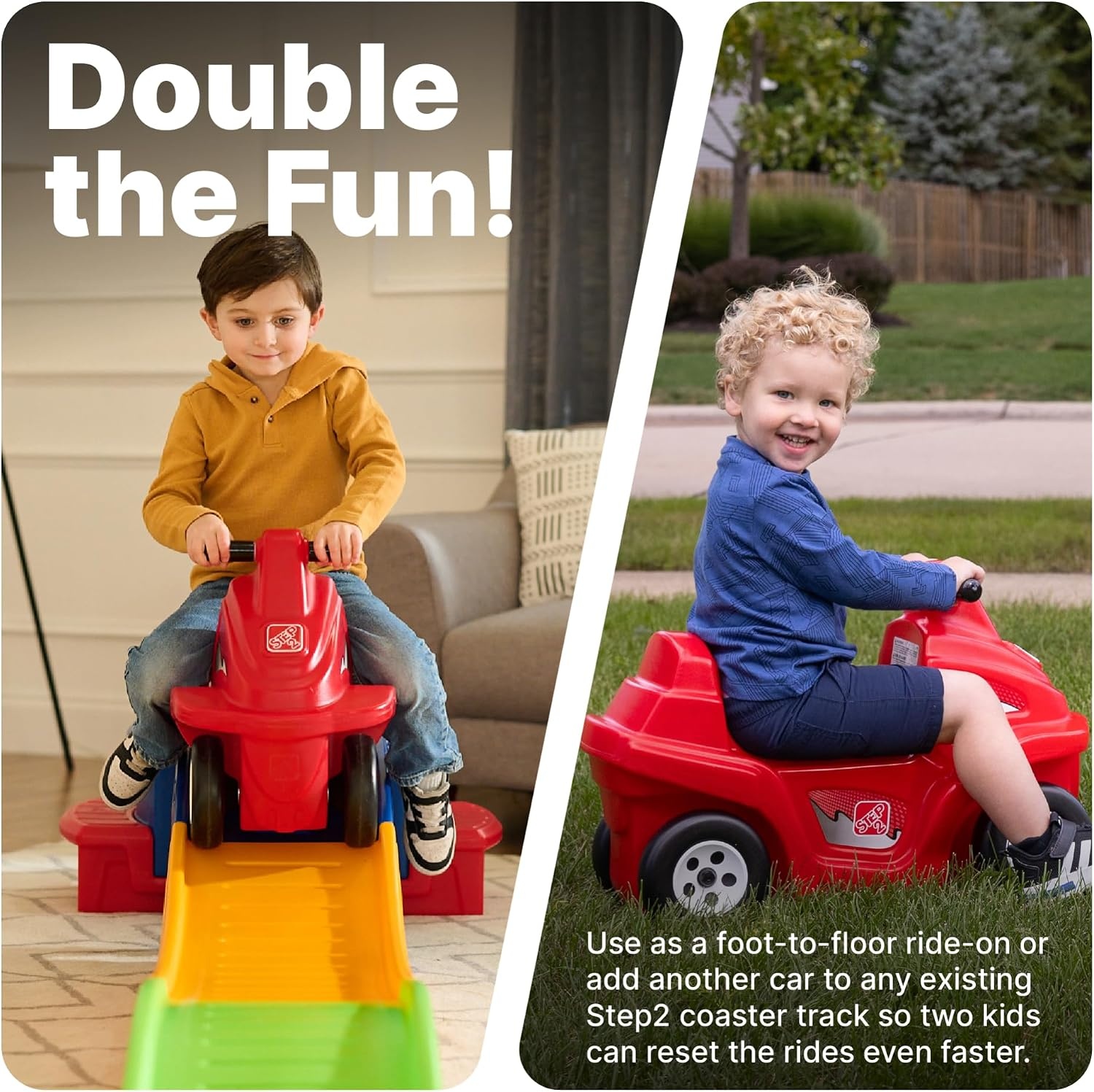 Step2 Dino Dash Kids Push Car, Foot Powered Ride On Toy, Practice Balance with 4 Wheels, Track Not Included, Made of Durable Plastic, Max Weight 50 lbs., for Toddlers 2-5 Years Old, Green(Rapid Ride)