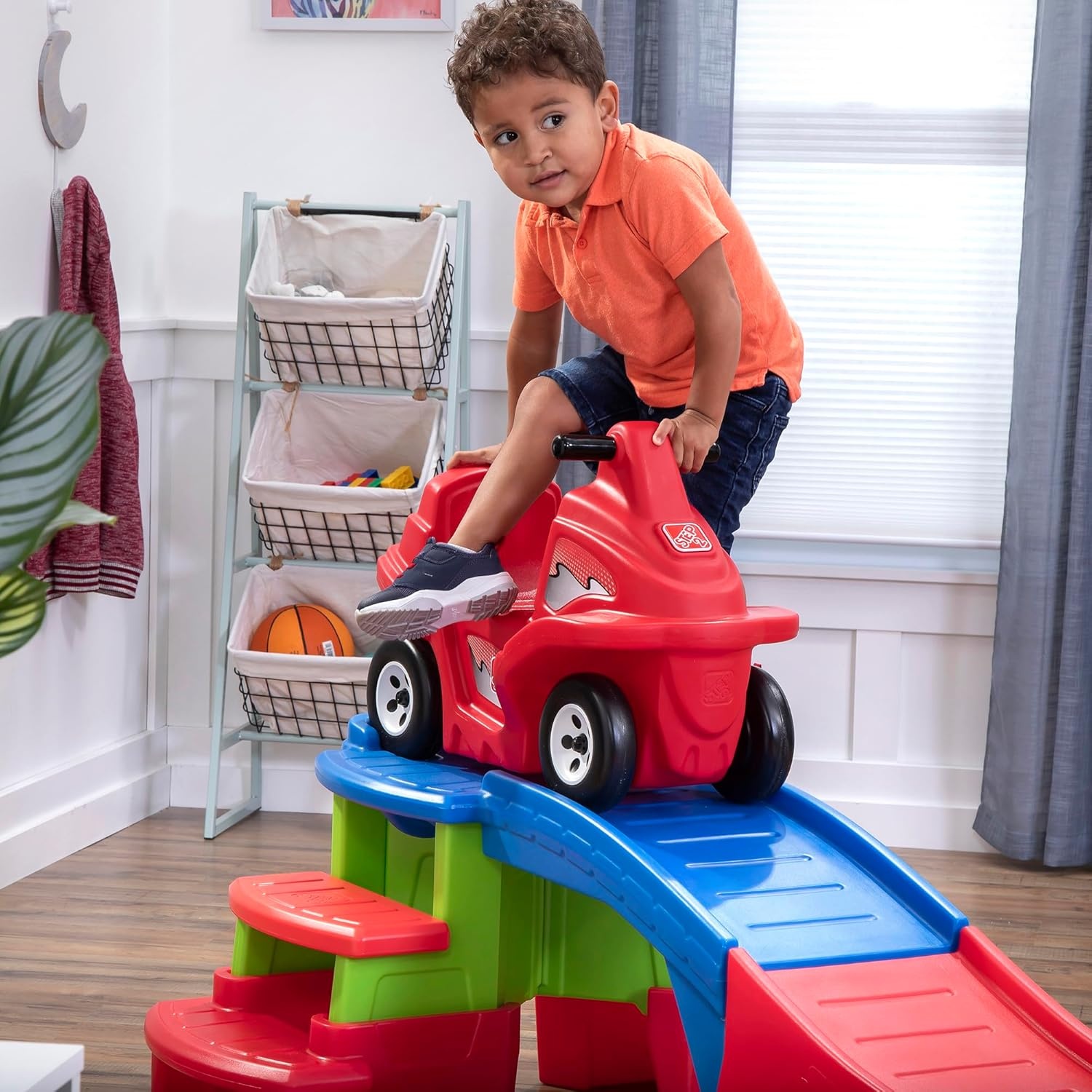 Step2 Farther & Faster Coaster Track Expansion Pack, Extra 3 Feet, Kids Ride On Toy Roller Coaster Track, Push Car, Indoor/Outdoor Playset, Made of Durable Plastic, For Toddlers 2-5 Years Old(Second Edition)