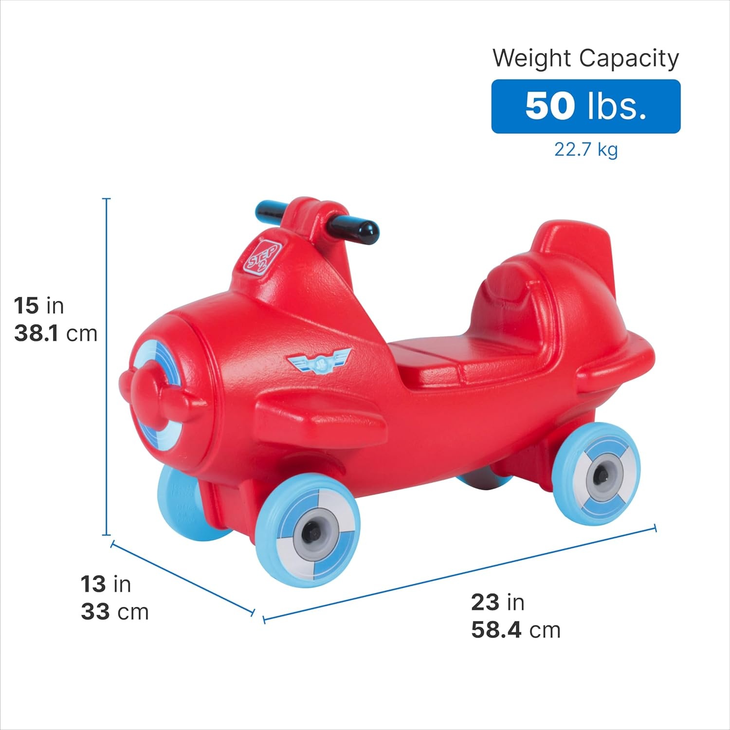 Step2 Dino Dash Kids Push Car, Foot Powered Ride On Toy, Practice Balance with 4 Wheels, Track Not Included, Made of Durable Plastic, Max Weight 50 lbs., for Toddlers 2-5 Years Old, Green(Sky Rider)