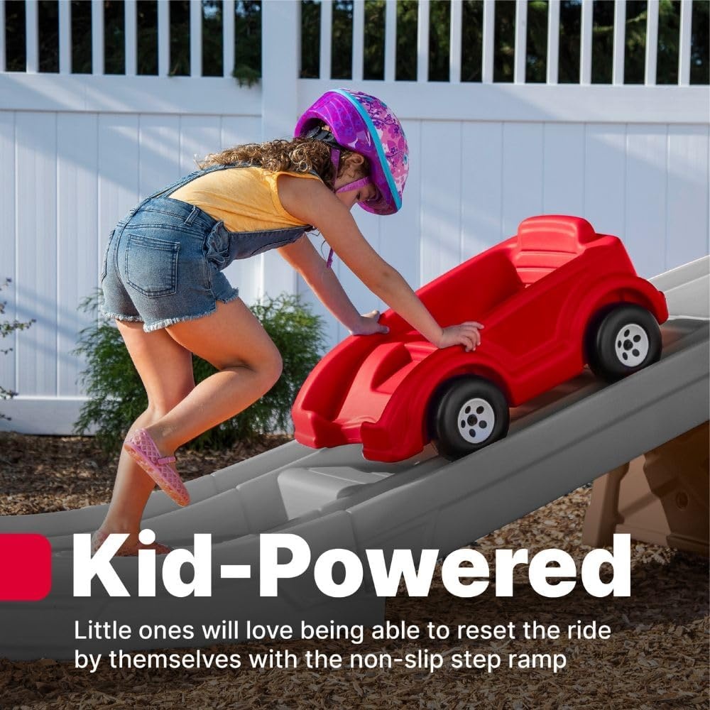 Step2 Extreme Thrill Coaster Kids Ride On Toy, Push Car, Indoor/Outdoor Roller Coaster & Playset, Made of Durable Plastic, Max Weight 75 lbs., for Toddlers 3+ Years Old