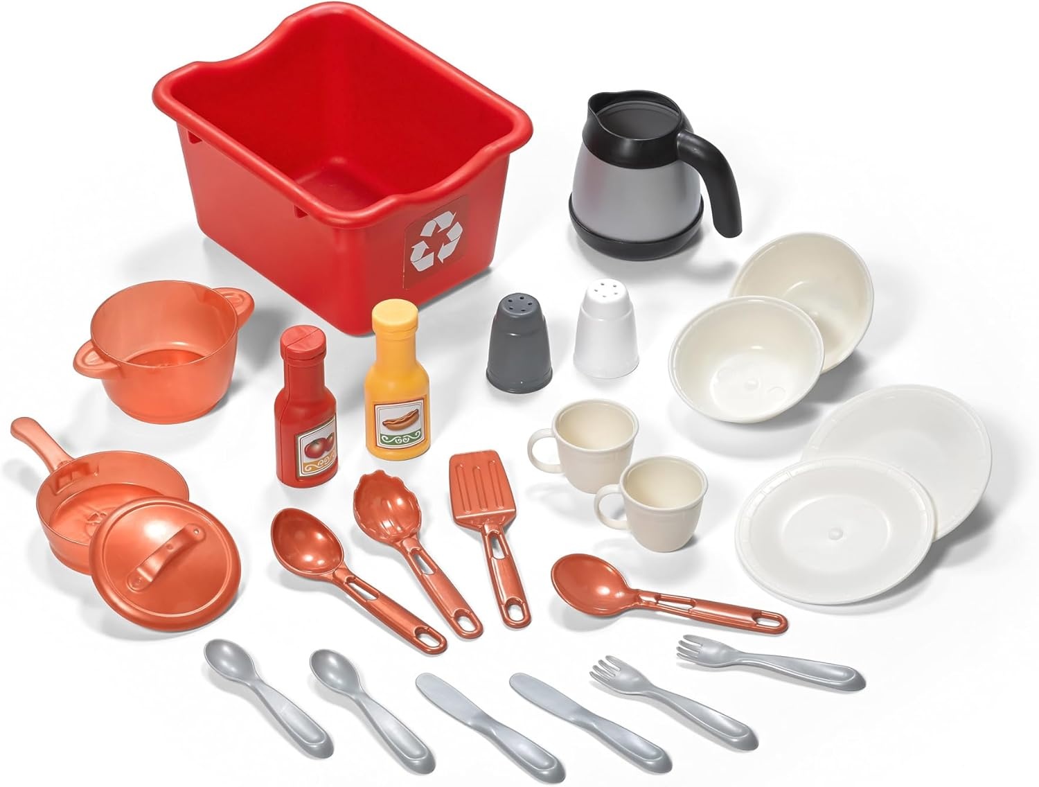 Step2 Best Chefs Kids Kitchen Playset, Indoor/Outdoor Kitchenette, Interactive Play with Lights and Sounds, Made of Durable Plastic, Includes 25 Piece Toy Accessories, For Toddlers 2+ Years Old(Best Chefs Kitchen)