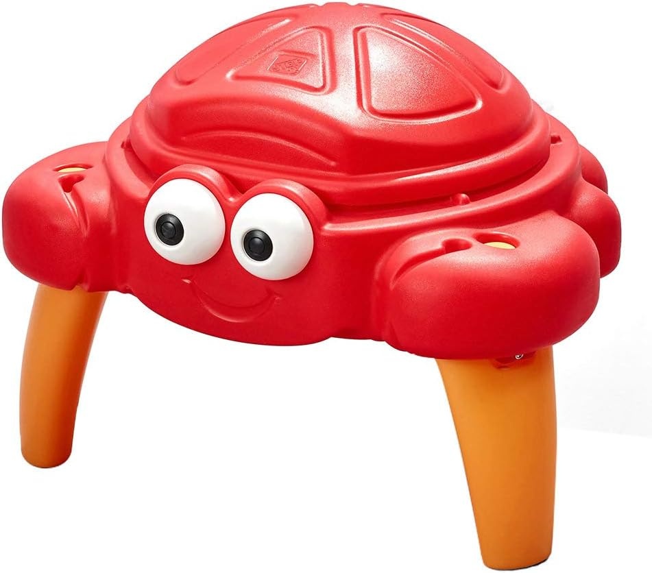 Step2 Crabbie Sand Table, Kids Sand Activity Sensory Table, 4 Piece Accessory Kit, Toddler Summer Outdoor Toys, Ages 1.5 – 6 Years Old