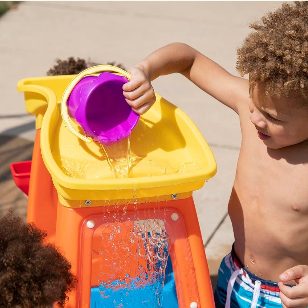 Step2 Car Wash Splash Center, Kids Water Table & Pretend Play Car, Activity Sensory Playset, Summer Outdoor Toys, 13 Piece Water Toy Accessories, For Toddlers 3+ Years Old