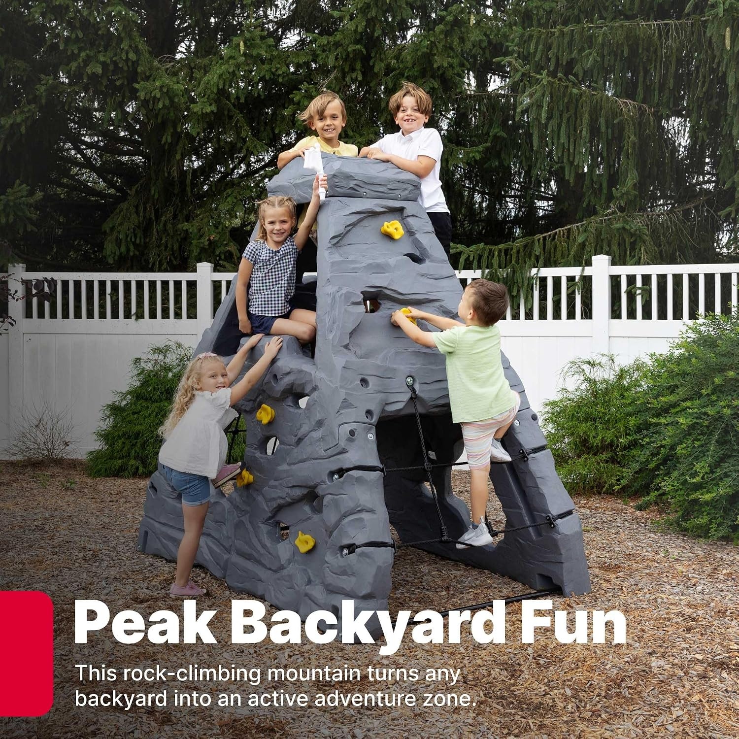 Step2 Skyward Summit for Kids, Climbing Wall Playset for Toddlers, Ages 4 –8 Years Old, Easy to Assemble Kids Outdoor Playground for Backyard(Step2 Skyward)