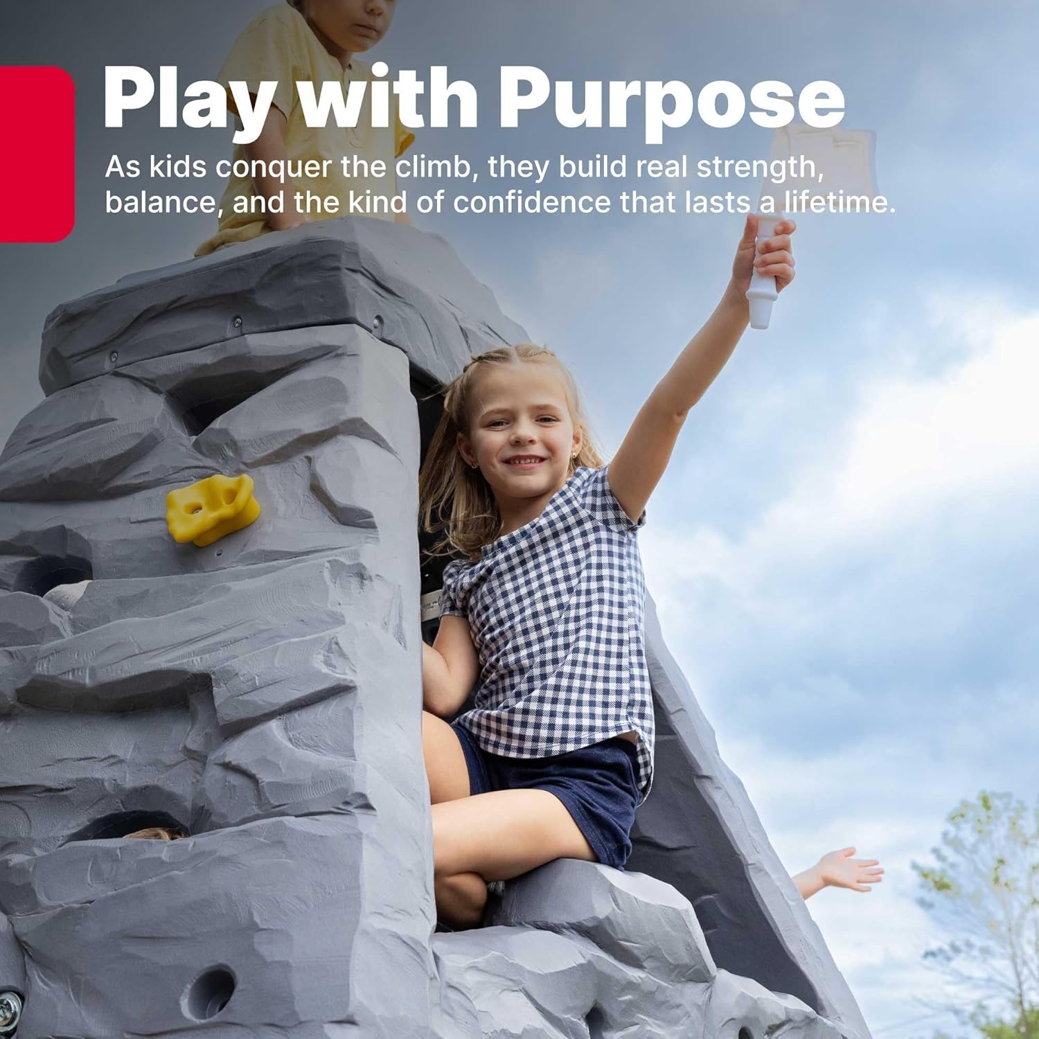 Step2 Skyward Summit for Kids, Climbing Wall Playset for Toddlers, Ages 4 –8 Years Old, Easy to Assemble Kids Outdoor Playground for Backyard(Step2 Skyward)