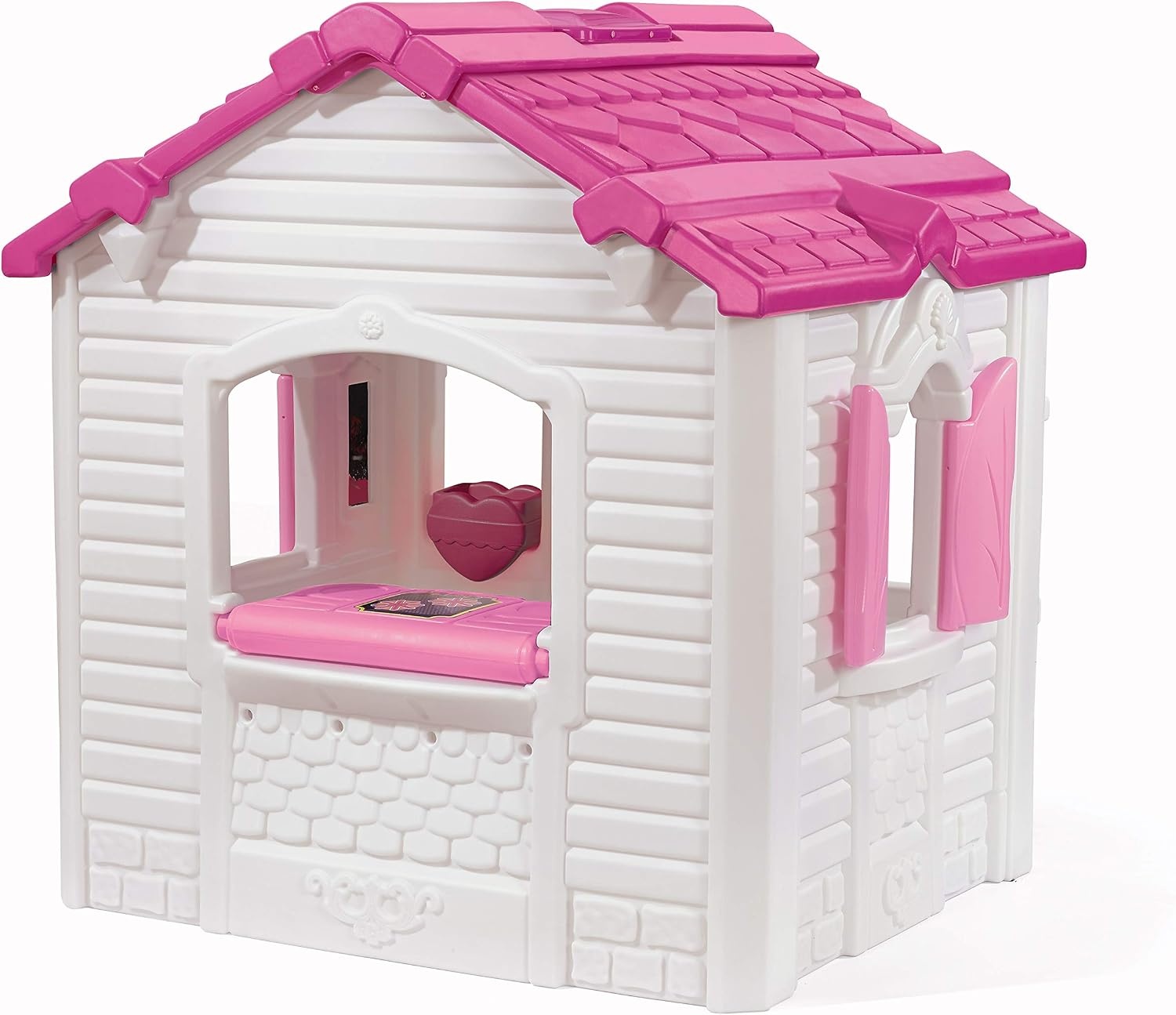 Step2 Sweetheart Kids Playhouse, Indoor/Outdoor Playset, Interactive Play with Sounds, Made of Durable Plastic, For Toddlers 1.5+ Years Old