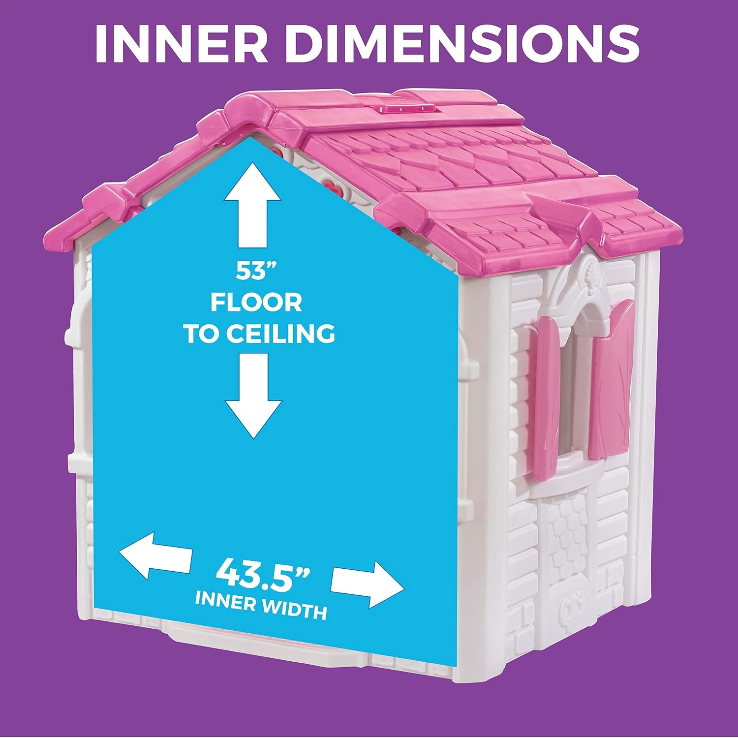 Step2 Sweetheart Kids Playhouse, Indoor/Outdoor Playset, Interactive Play with Sounds, Made of Durable Plastic, For Toddlers 1.5+ Years Old