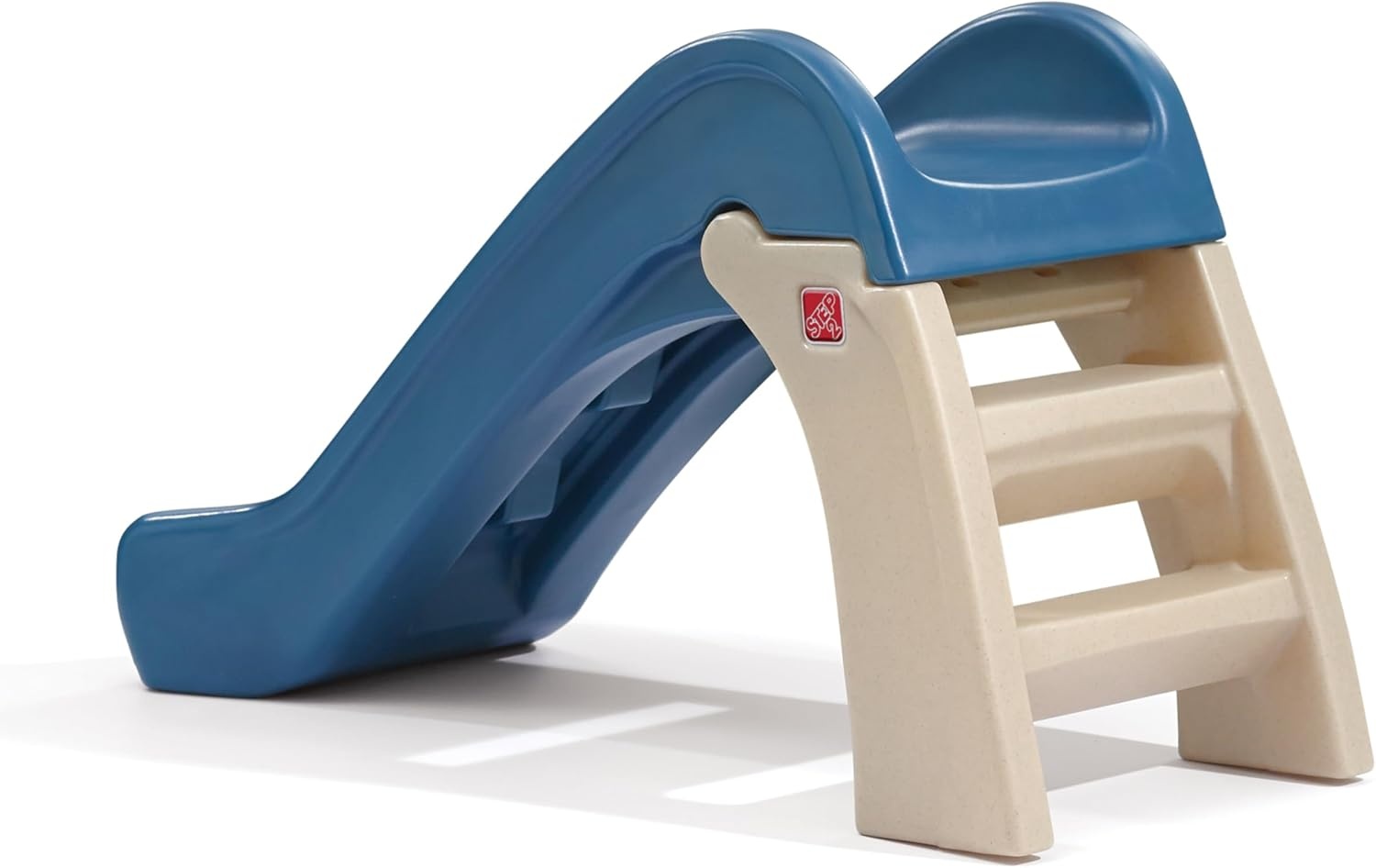 Step2 Play & Fold Junior Slide, Kids Indoor/Outdoor Play Slide, Backyard Playground Set, Easy Grip, Wide Ladder, Outside Jungle Gym, For Toddlers 1.5-4 Years Old