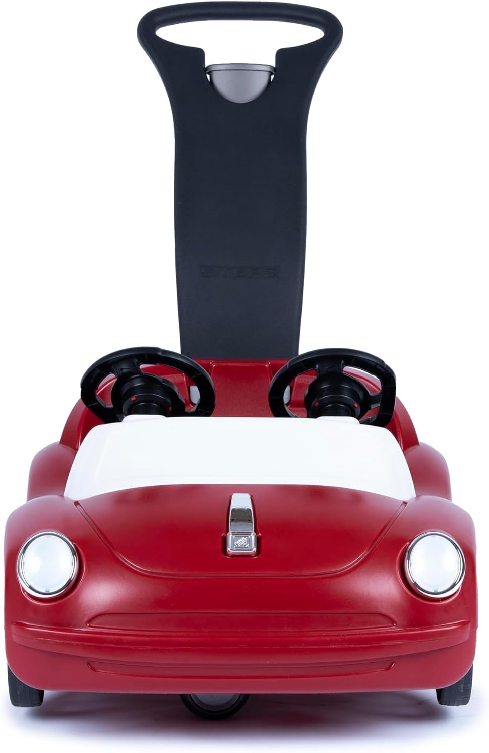 Step2 Side-by-Side Push Around Roadster, Kids Push Car, 2 Seat Ride On Car, Seat Belts & Horn, for Toddlers 1.5-4 Years Old, Red