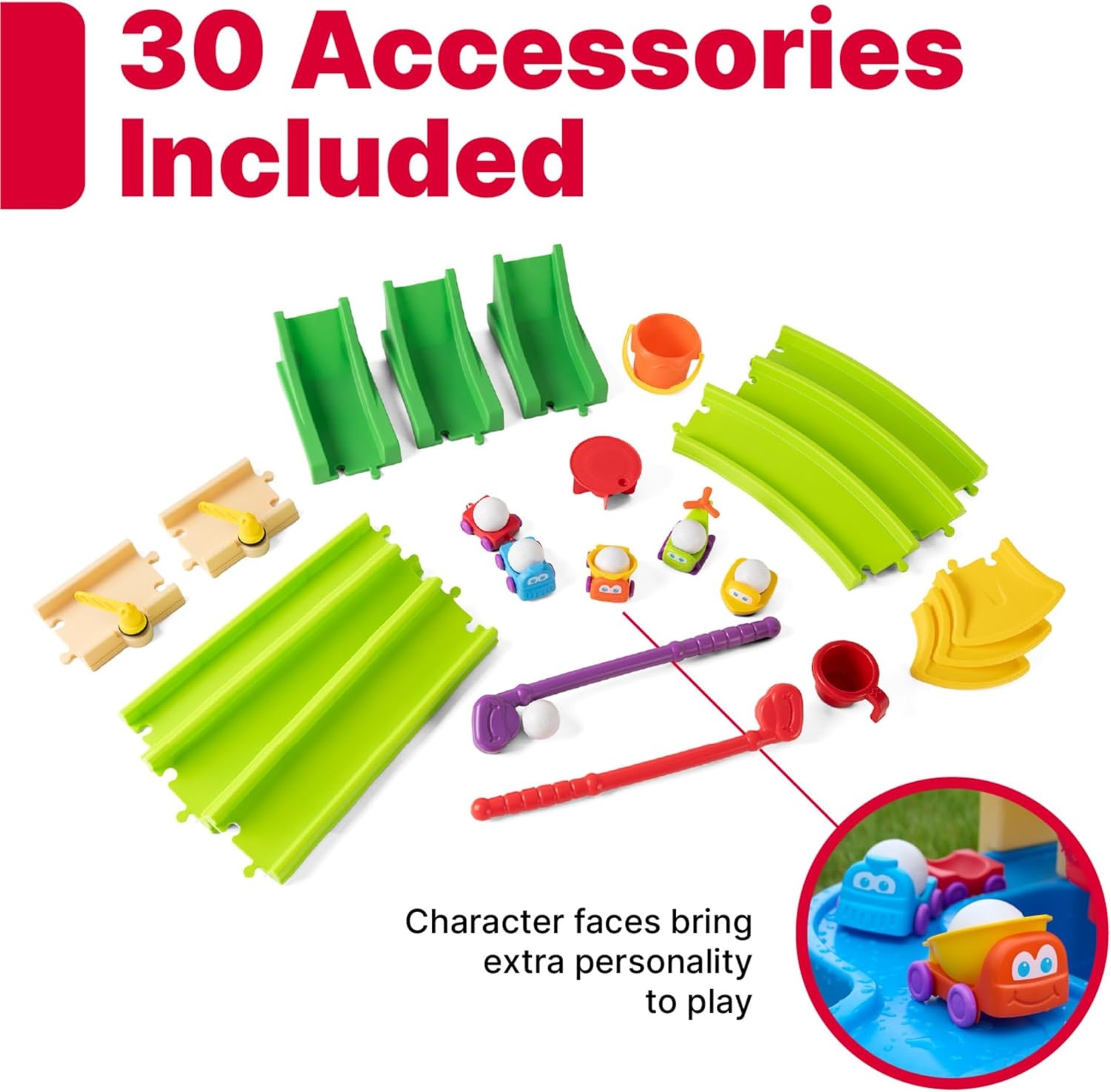 Step2 Putt & Splash Adventure Center, Kids Water Tower, Mini Golf Playset, 33 Accessories, Clubs, Golf Balls, Ages 1.5+ Years