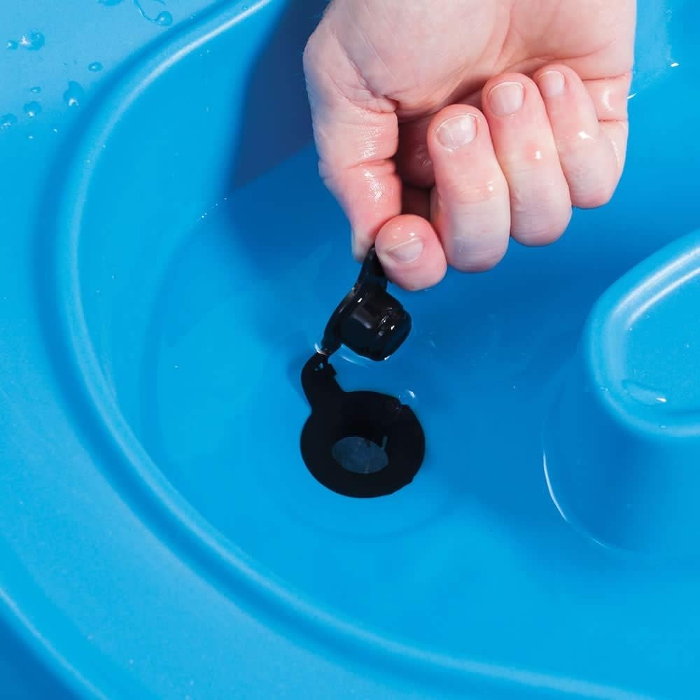Step2 Cascading Cove Sand and Water Table, Kids Activity Sensory Playset, Comes with Umbrella, Summer Outdoor Toys, 7 Piece Toy Accessories, For Toddlers 1.5+ Years Old(Blue)