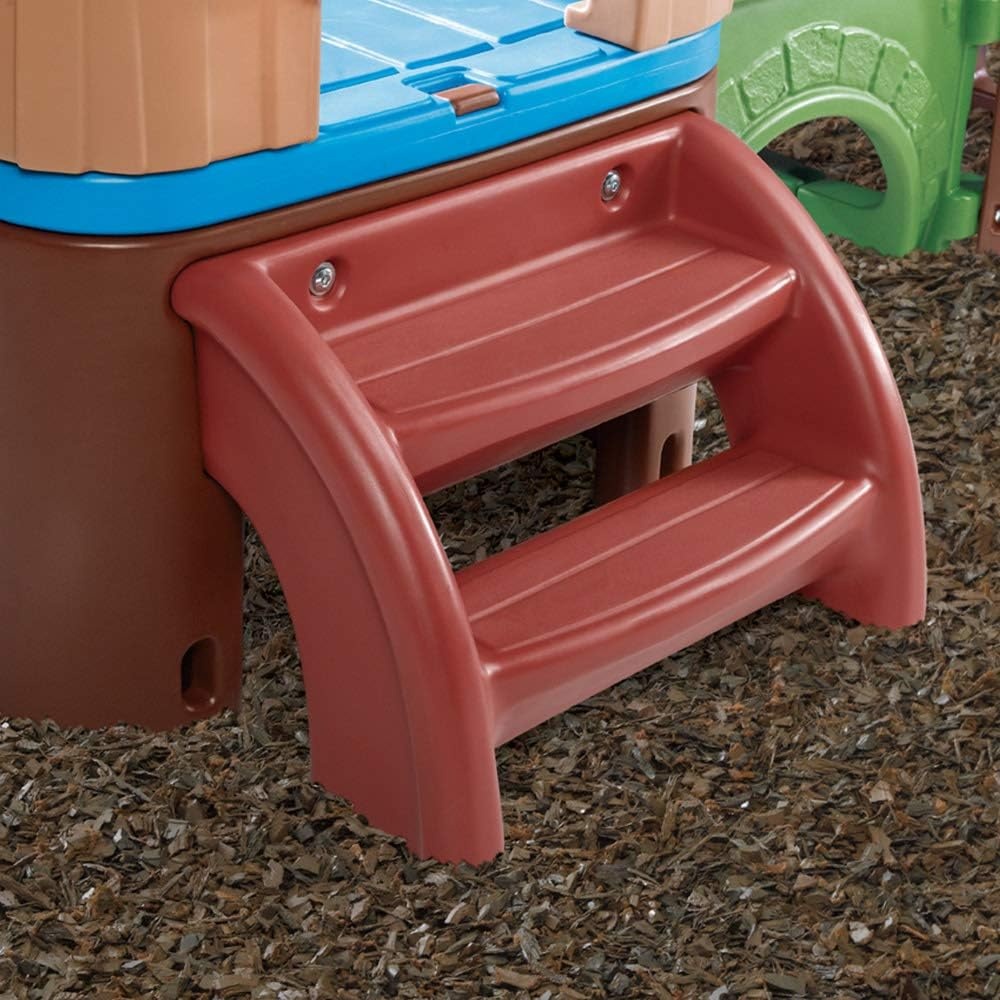 Step2 Clubhouse Climber Playset for Kids, Jungle Gym with Elevated Playhouse, Outdoor Backyard Playground Set, Two Toddler Slides, Ages 2 to 6 Years Old(Climber)
